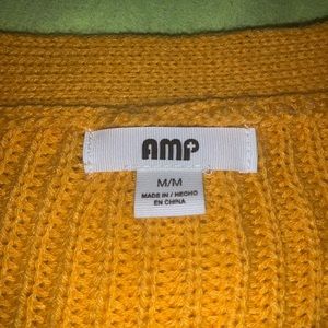 Bright yellow cardigan